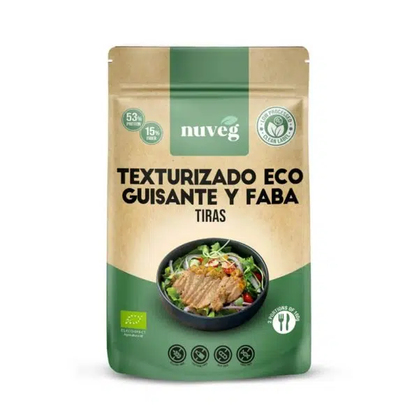 Texturizado guisante y haba en tiras bio - sin gluten, vegano  - NUVEG 160g