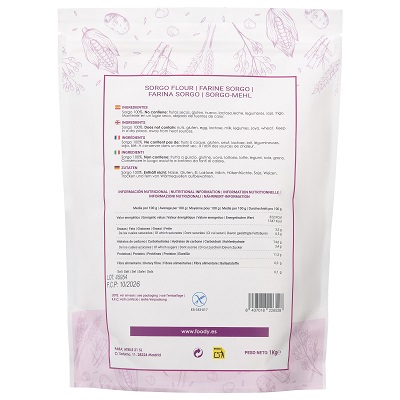 Harina de Sorgo - sin gluten - MOARA 1kg 2 Harina de Sorgo - sin gluten - MOARA 1kg - Imagen 2