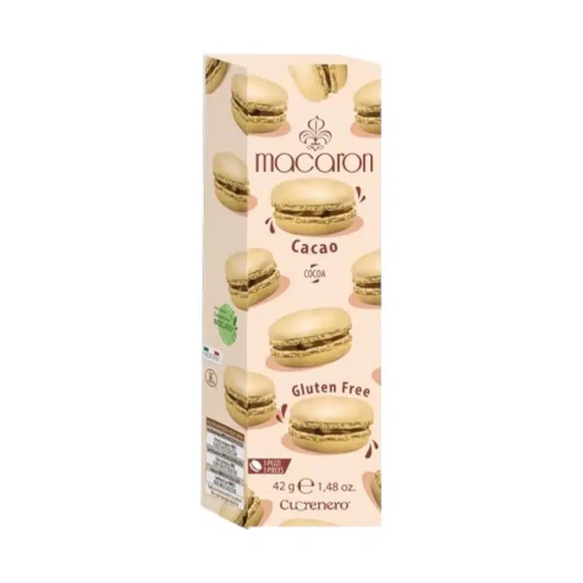 Macaron Cacao - sin gluten - CUORENERO 42g