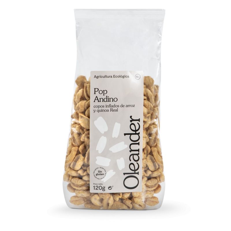 Pop Andino de arroz y quinoa Real - sin gluten - OLEANDER 150g