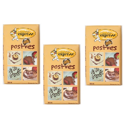 PACK AHORRO 3 Tableta Repostería 300g  CHOCOLATES EXPRESS