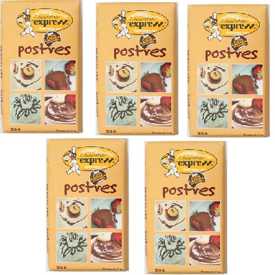PACK AHORRO 5 Tableta Repostería 300g  CHOCOLATES EXPRESS