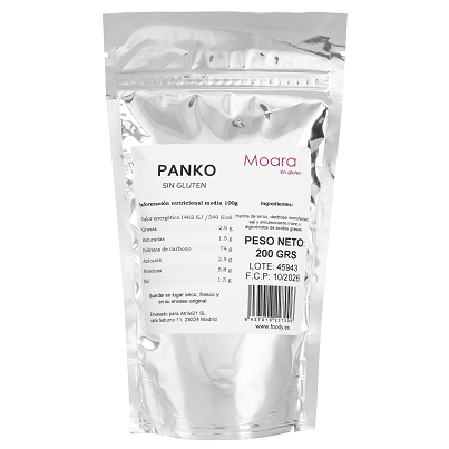 Pan rallado rebozado japonés Panko - sin gluten- MOARA 200g