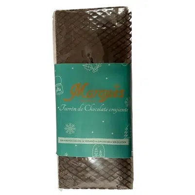Turrón de chocolate - sin frutos secos, sin gluten, sin lactosa-  CONFITERIA MARQUES 200g