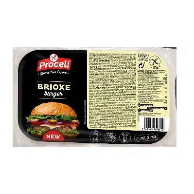 Pan de hamburguesa Brioche - sin gluten, sin lactosa - PROCELI 180g 1 Pan de hamburguesa Brioche - sin gluten, sin lactosa - PROCELI 180g