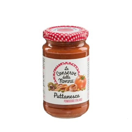 Salsa de Tomate Puttanesca - sin gluten - LE CONSERVE DELLA NONNA 190g