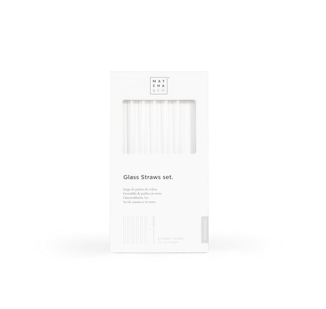 Pajitas de Cristal MATCHA &Co