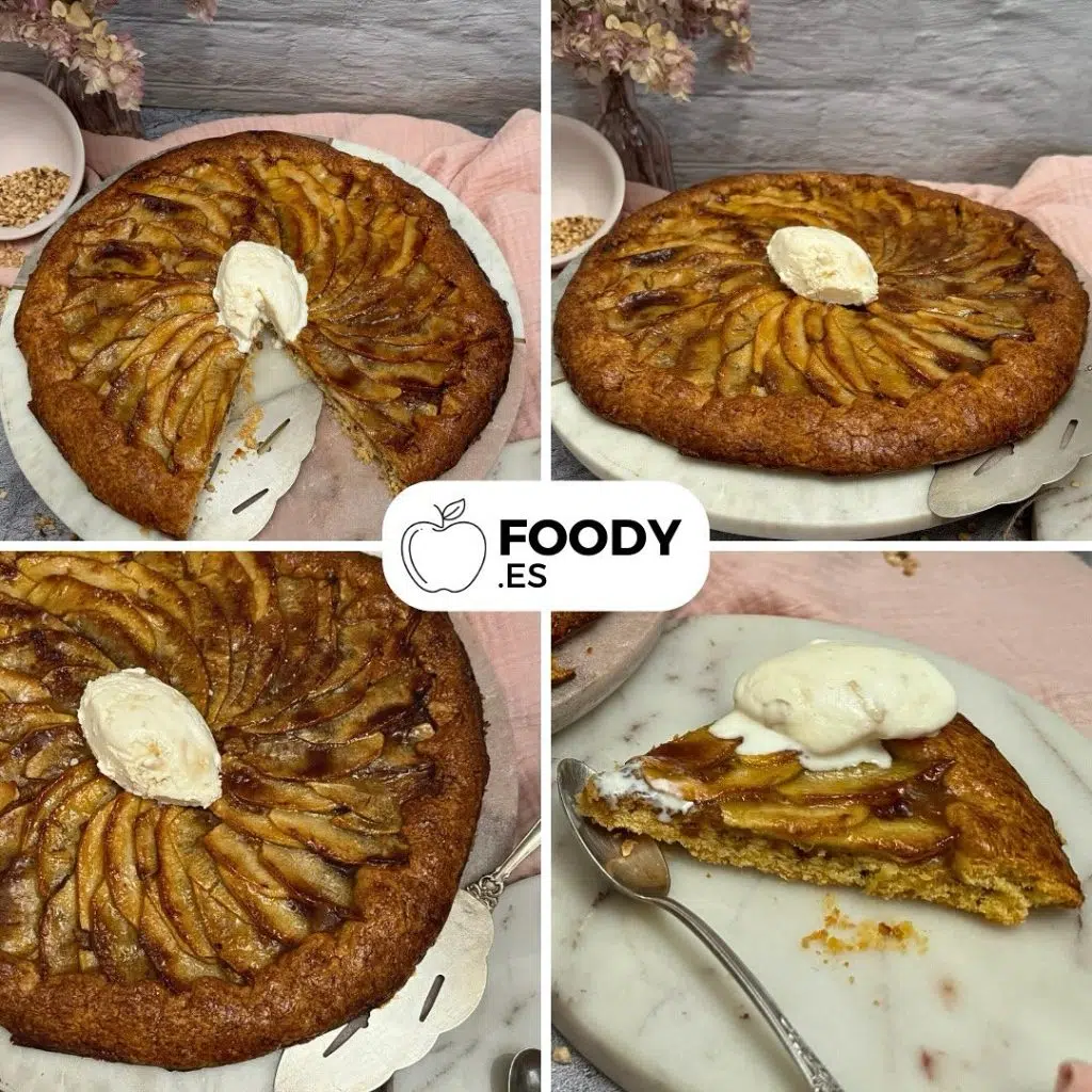 sin gluten tarta de manzana foody