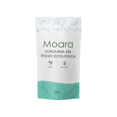 Cúrcuma en polvo ecológica - sin gluten - MOARA 200g