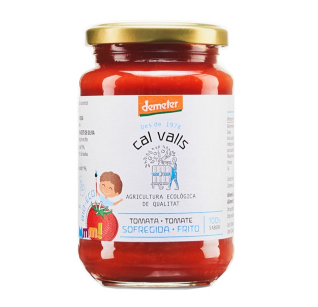 Sofrito de tomate sin azúcar Demeter- sin gluten, bio - CAL VALLS 350g 1 Sofrito de tomate sin azúcar Demeter- sin gluten, bio - CAL VALLS 350g