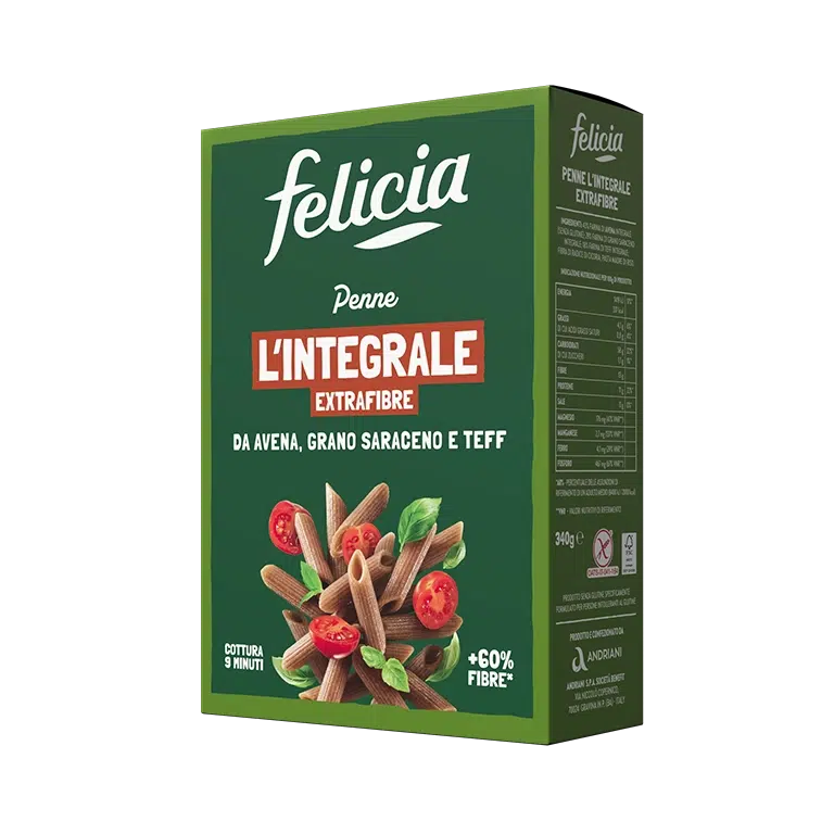 Penne Extrafibra - sin gluten - FELICIA 340g 🔴 NOVEDAD 🔴