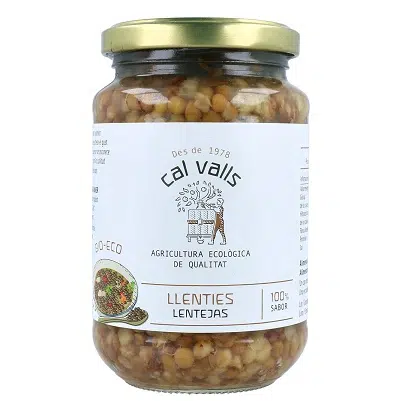 Lentejas cocidas bio - sin gluten - CAL VALLS 250g 🔴 NOVEDAD 🔴
