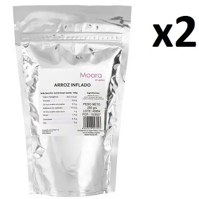 PACK AHORRO 2 X Arroz inflado - sin gluten- MOARA 250g - HOLA SEPTIEMBRE 🌿