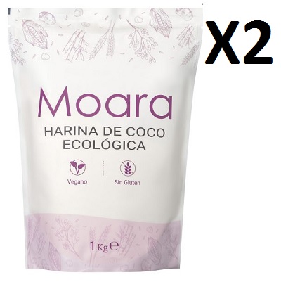 PACK AHORRO 2 X Harina de Coco ecológica - sin gluten - MOARA 1kg - HOLA SEPTIEMBRE 🌿 1 PACK AHORRO 2 X Harina de Coco ecológica - sin gluten - MOARA 1kg - HOLA SEPTIEMBRE 🌿
