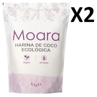 PACK AHORRO 2 X Harina de Coco ecológica - sin gluten - MOARA 1kg - HOLA SEPTIEMBRE 🌿