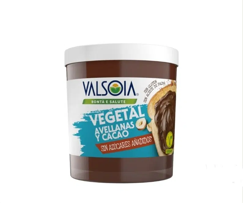 Crema de avellanas y cacao con avena - sin gluten, vegana - VALSOIA - 200g